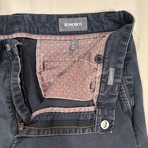 35x34 Bonobos Slim Straight Washed Chinos, Jet Blue